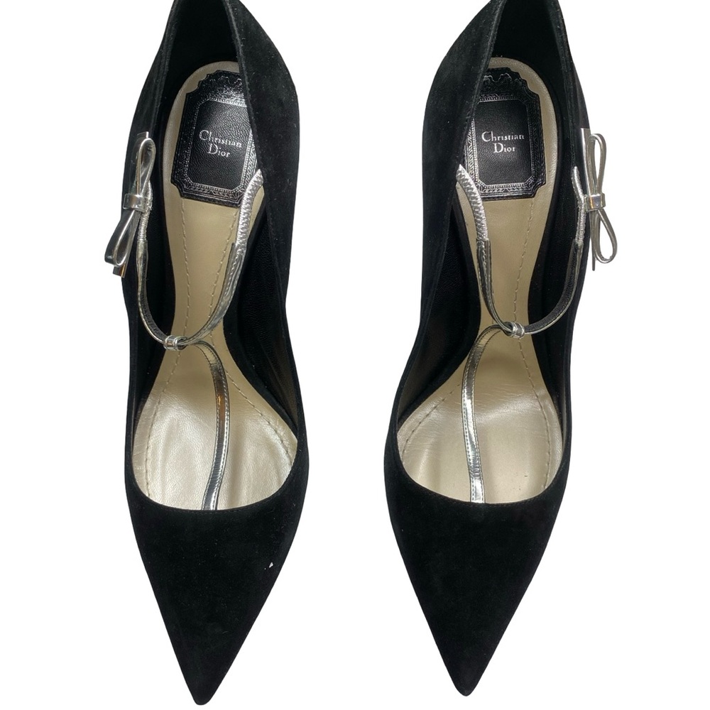 Dior Black and Silver Women's Heels
